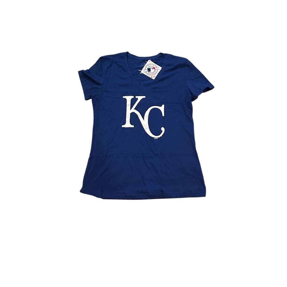 Kansas City Royals Logo V-Neck Shirt Medium